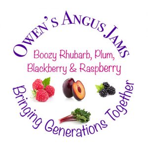 Owen's Angus Boozy Rhubarb, Plum, Blackberry and Raspberry Jam