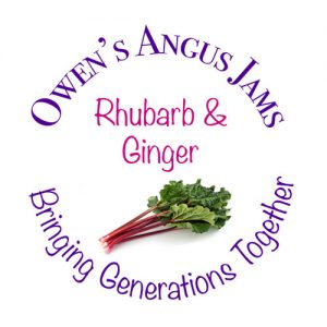 Owen's Angus Rhubarb and Ginger Jam